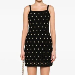 Sandro seashell-charm crochet minidress